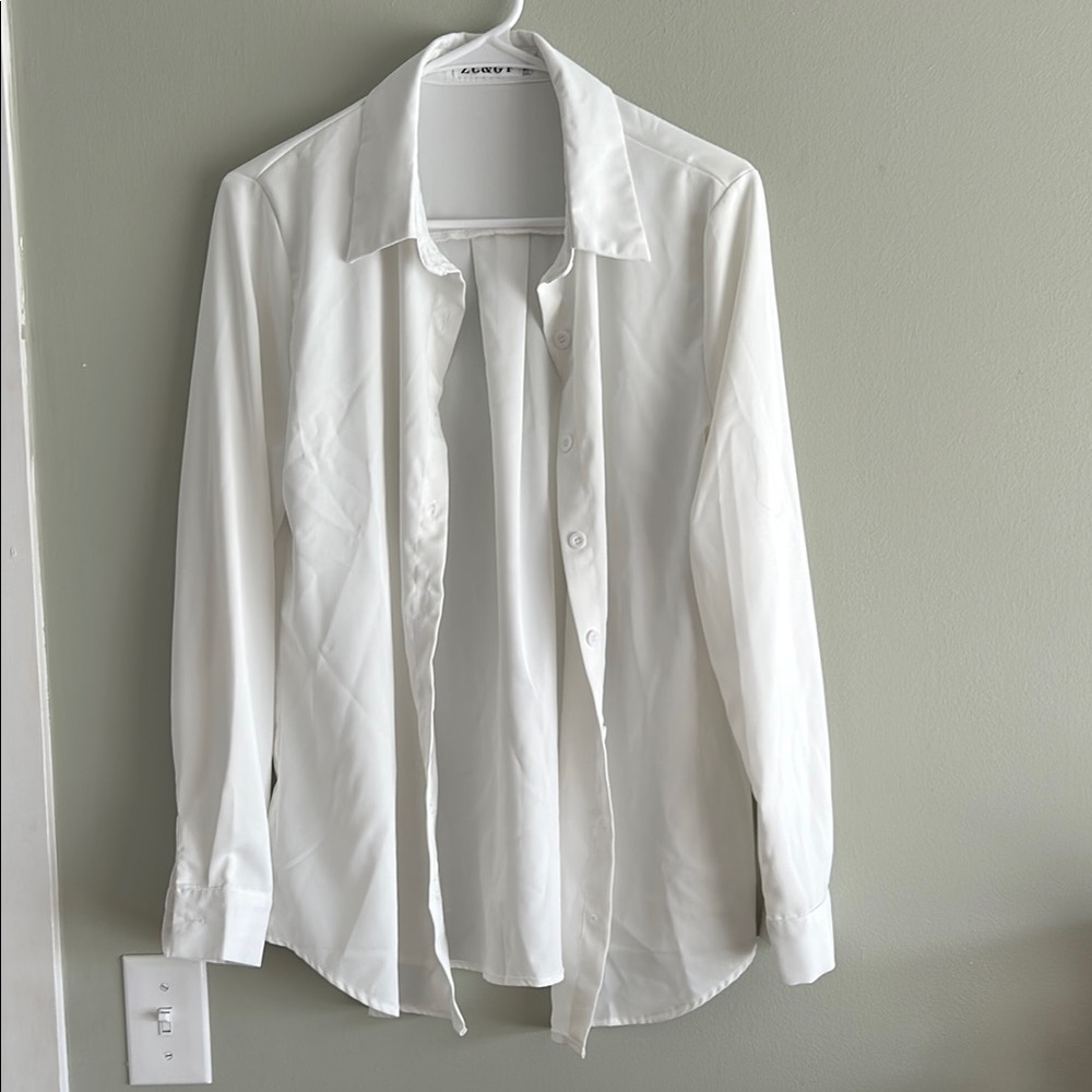 White button down